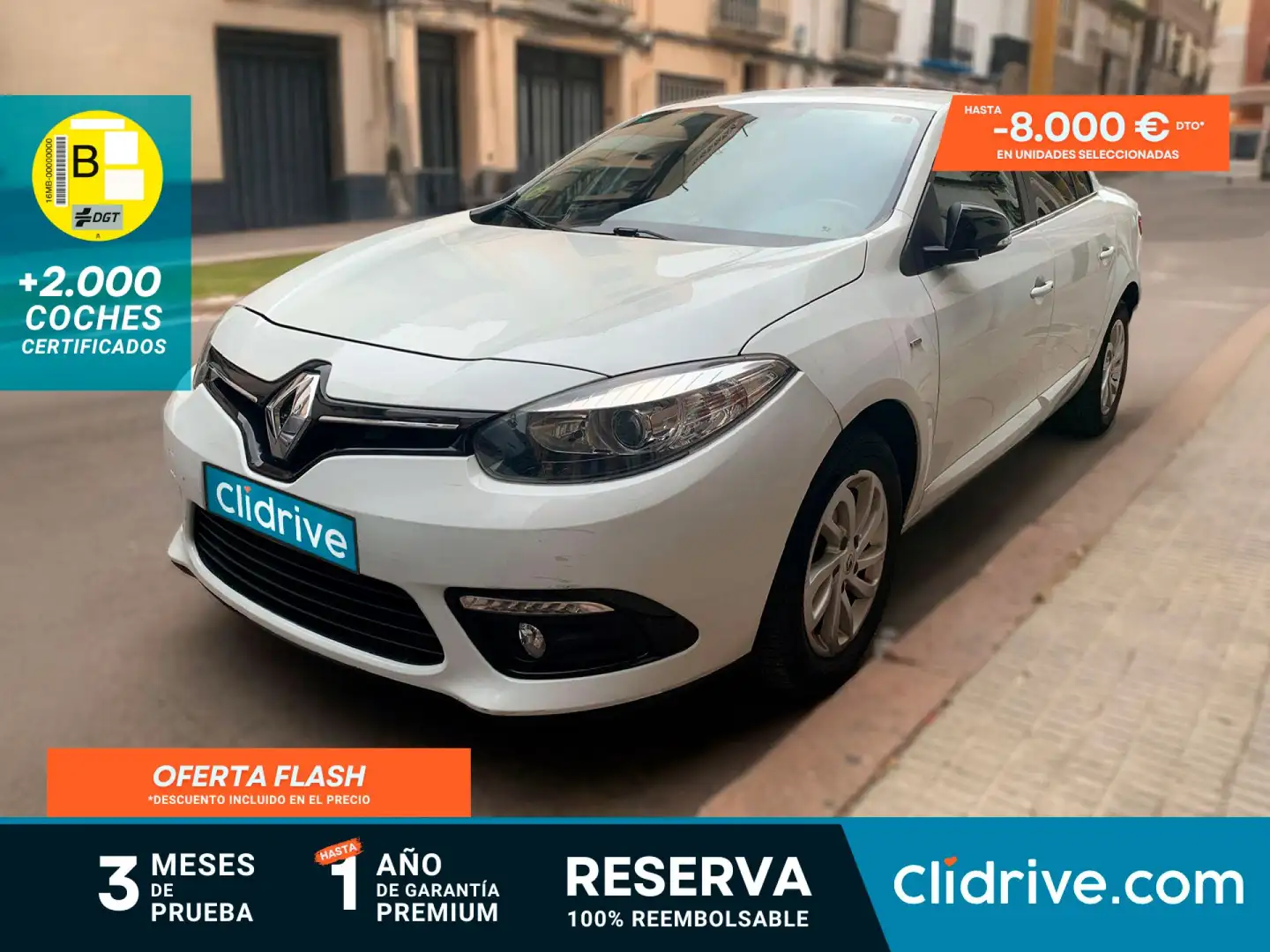 Renault Fluence 1.5dCi Dynamique 105 Blanc - 1