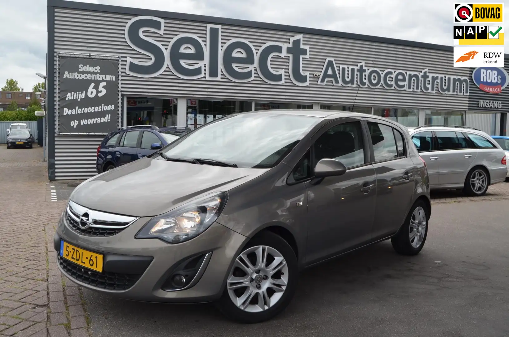 Opel Corsa 1.4-16V BlitZ| NAVI| VOLLE AUTO| 1/2 LEDER|STOEL-S Bruin - 1