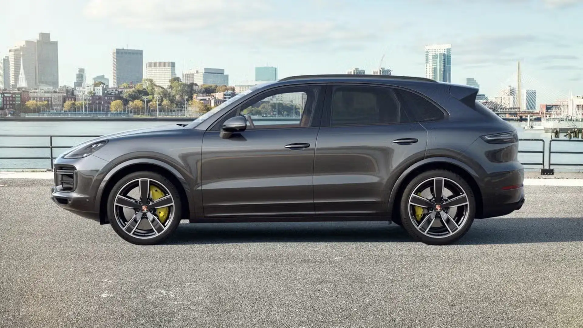 Porsche Cayenne Turbo Panoramadach Sport Chrono Head Up Grau - 2