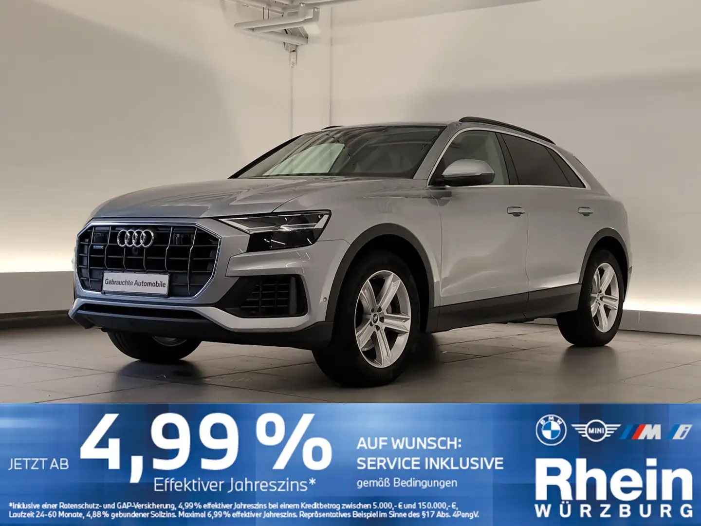 Audi Q8 55 TFSI quattro PDC/SHZ/CarPlay PDC/SHZ/CarPlay Silber - 1