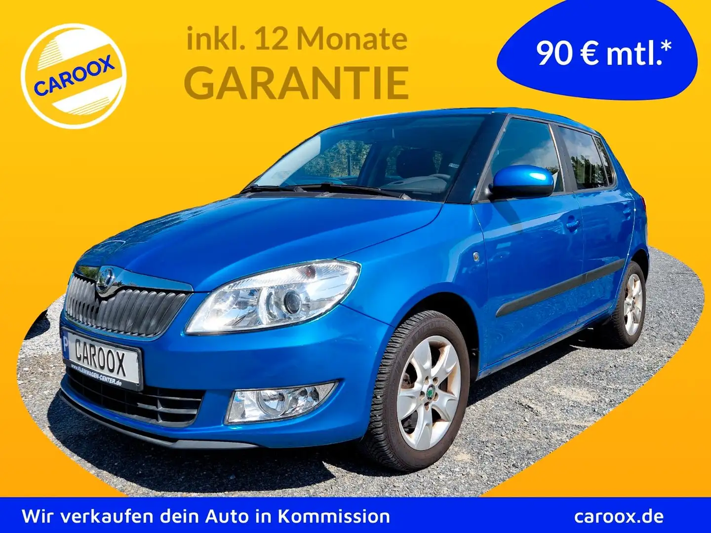 Skoda Fabia Ambition 1.2 TSI DSG KLIMAAUTO Modrá - 1