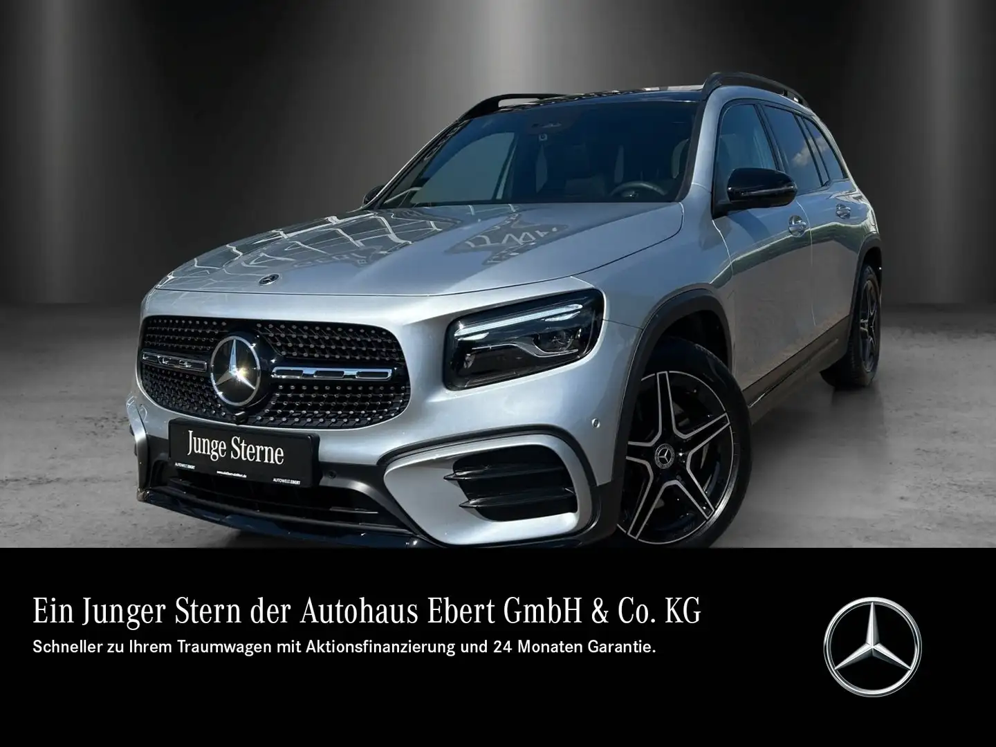 Mercedes-Benz GLB 220 GLB220 4M AMG Prem+ DISTR LederPk AHK Night MLED Silber - 1