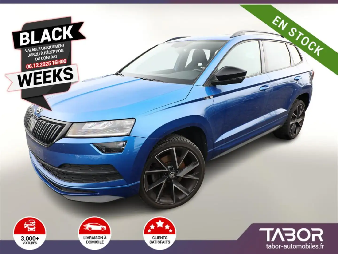 Skoda Karoq 2.0 TDI 150 Sportline LED GPS Pano Bleu - 1