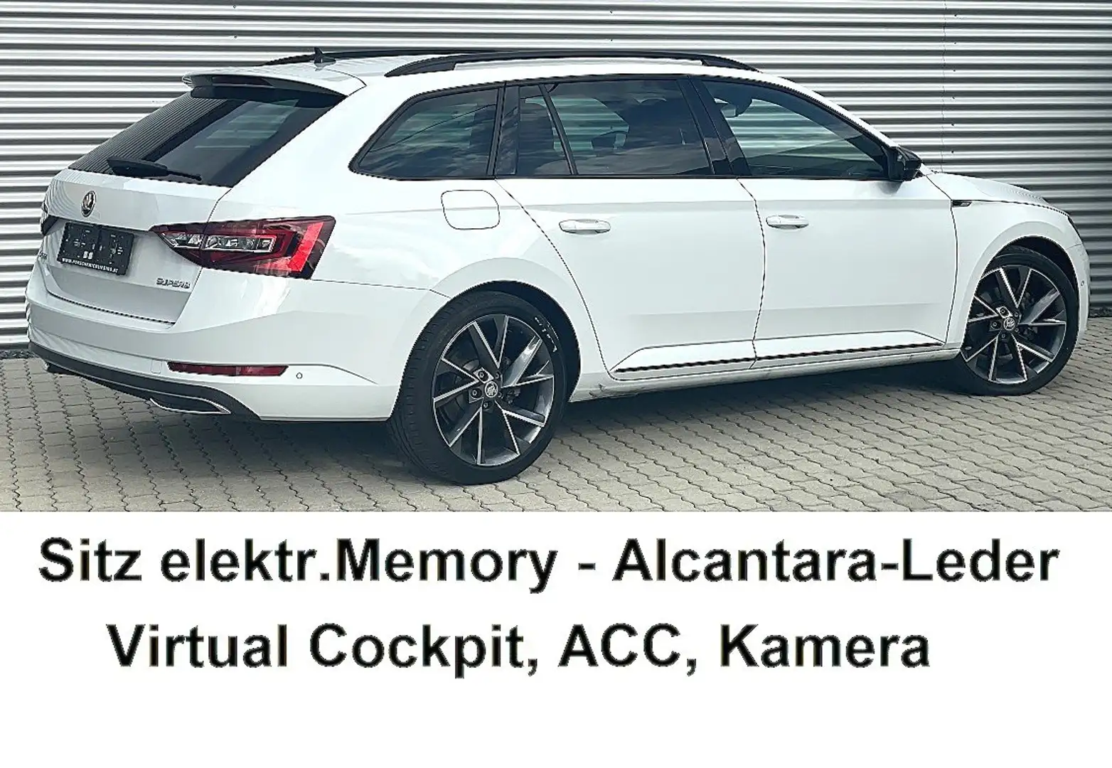 Skoda Superb Sportline DSG TDI 190PS nur 63.000KM 19Zoll 1.Bes. Weiß - 2