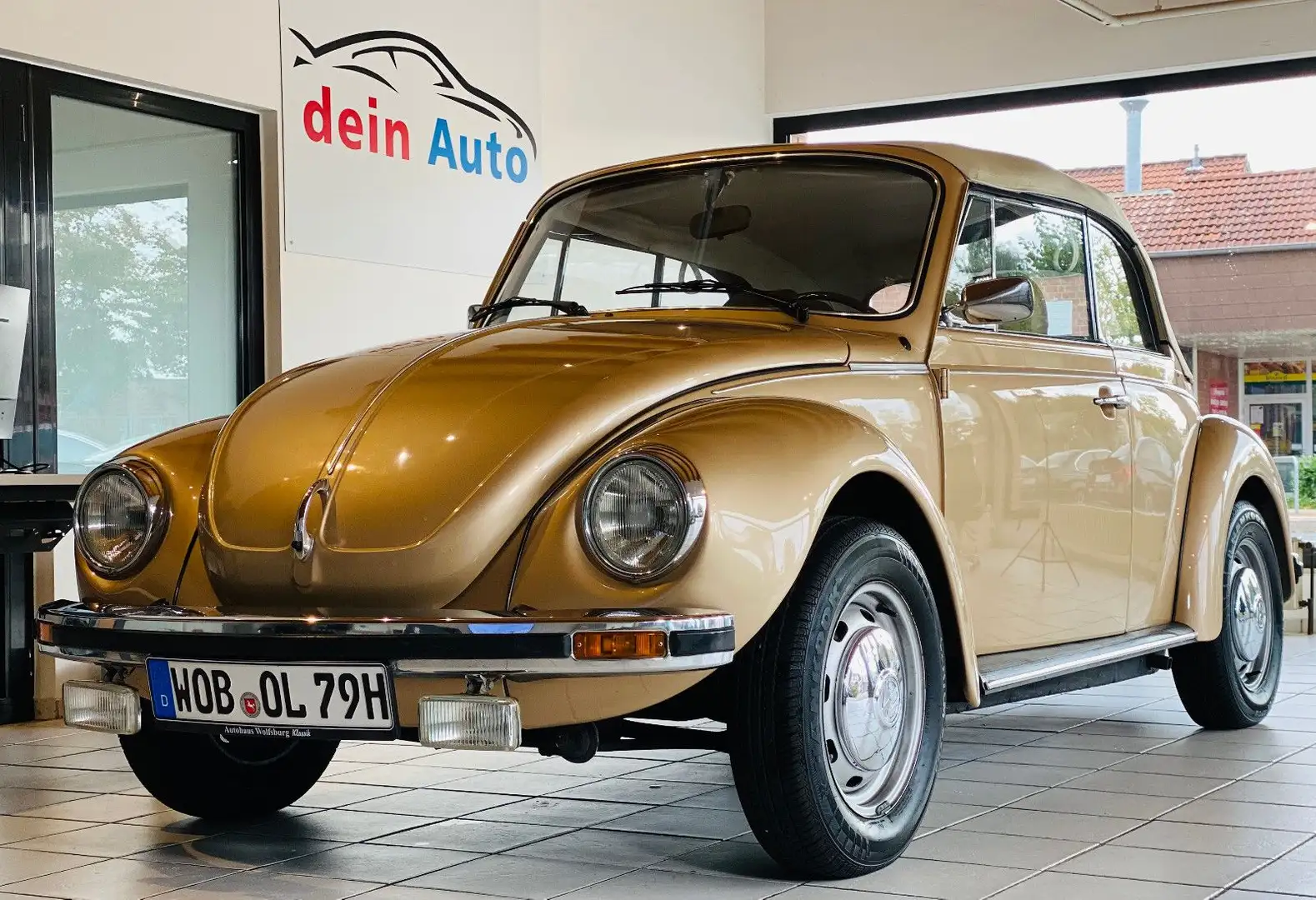 Volkswagen Käfer 1303 LS Cabriolet*Leder*Originalzustand* Gold - 1