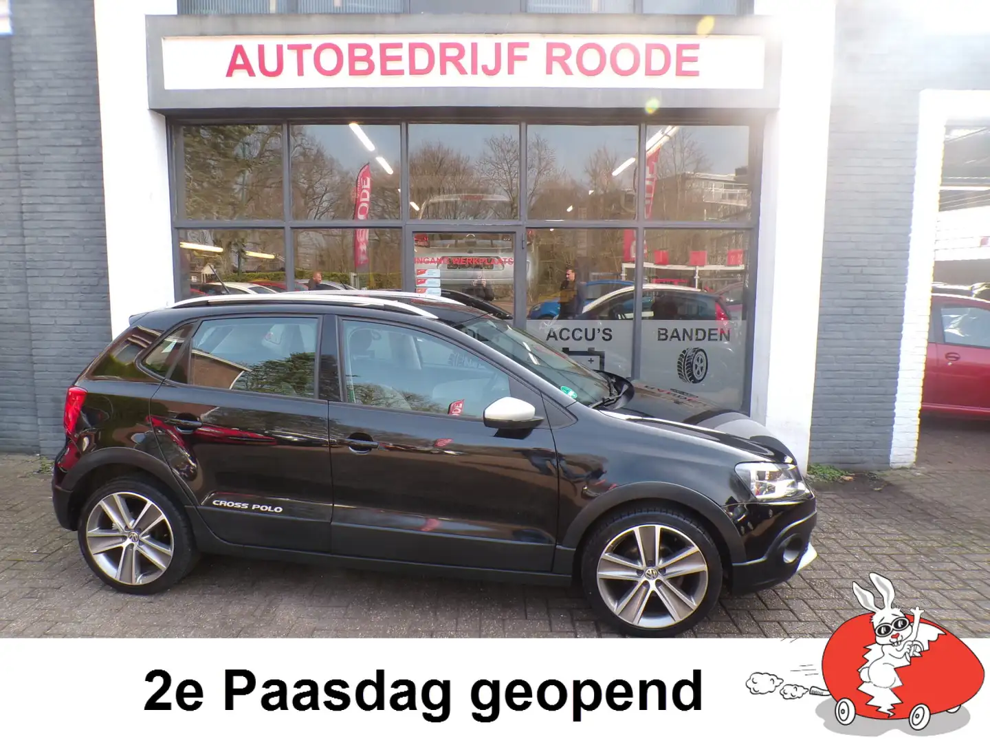Volkswagen Polo Cross 1.2 TSI 5-Drs GOED ONDERHOUDEN ,VELE EXTRA'S! " 2e Negro - 1