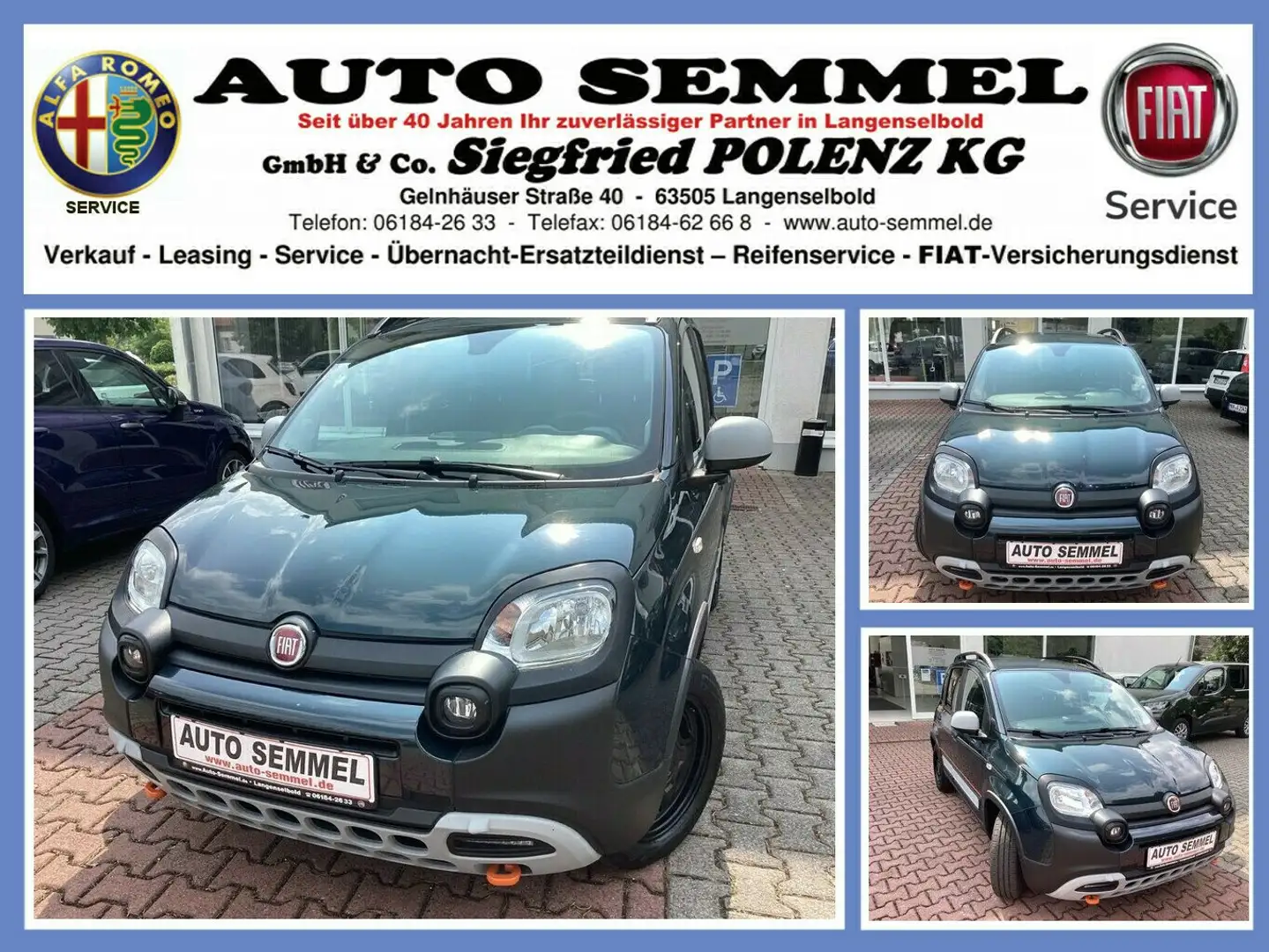 Fiat Panda 1.0 Hyb. Garmin Verde - 1
