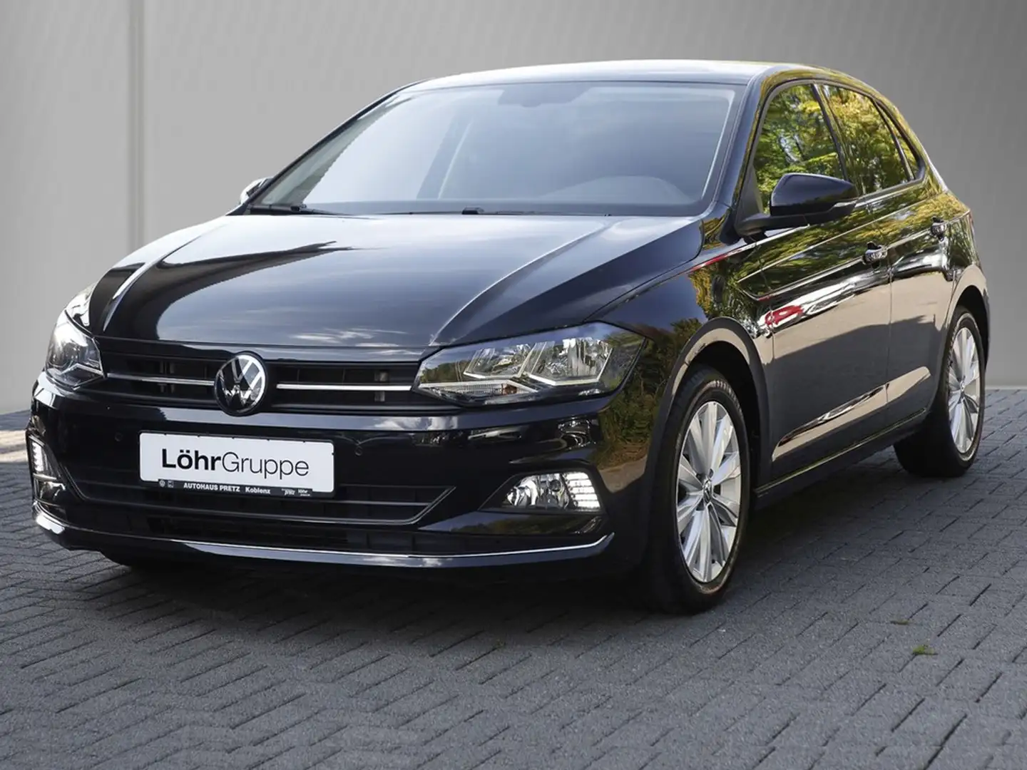 Volkswagen Polo 1.0 TSI Highline App-Con., Tel., 16"Alu., PDC, ... Schwarz - 2