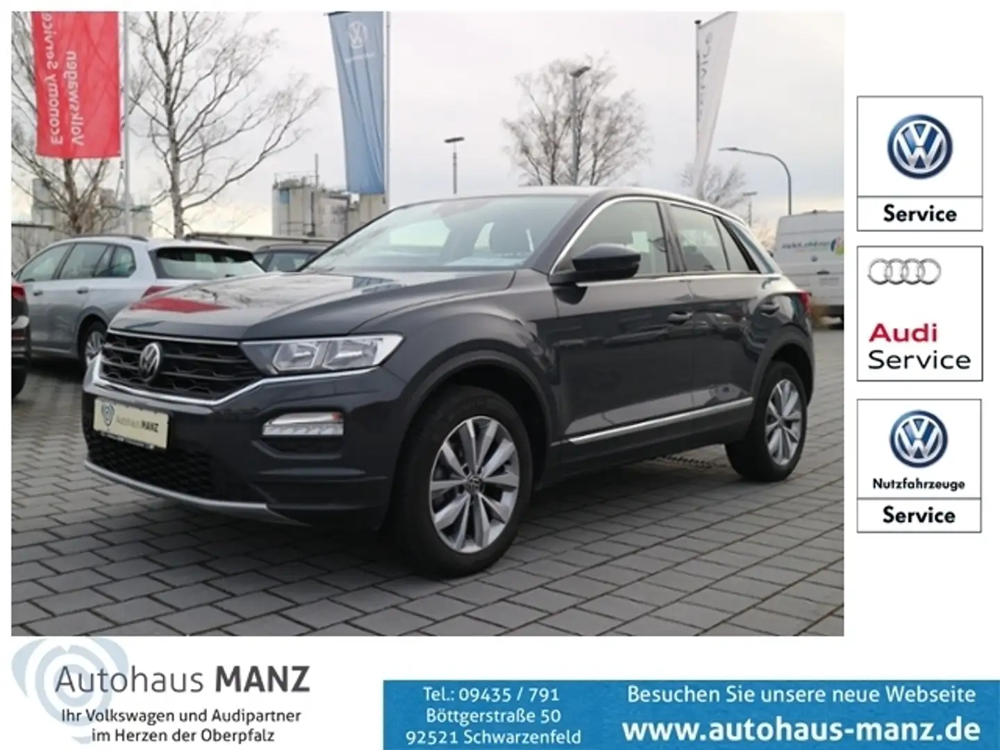Volkswagen T-Roc 1.0 TSI Style KLIMA NAVI ALU Grau - 1