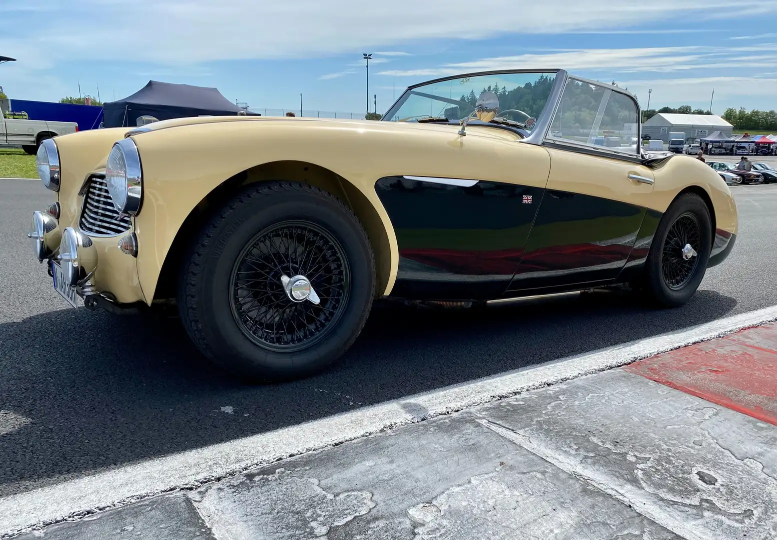 Austin-Healey 3000 MK 1 3 x Weber Doppelv., Motor/ Getriebe revidiert Жовтий - 2