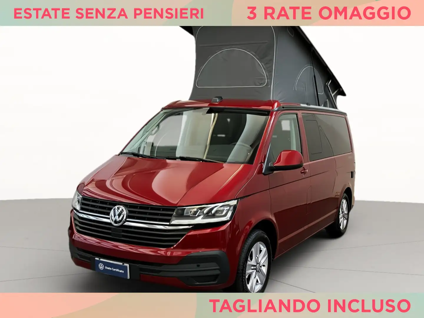 Volkswagen T6.1 California 2.0 Tdi Beach Camper 150cv DSG Rosso - 1