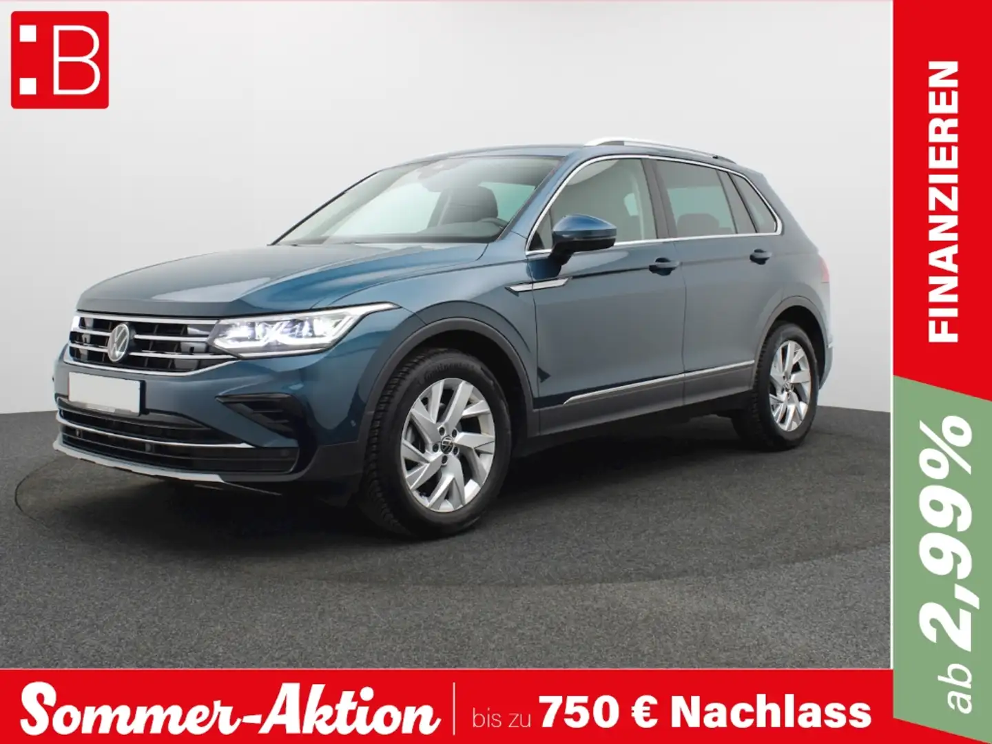 Volkswagen Tiguan 2.0 TDI DSG Elegance PANO AHK NAVI KAMERA Blau - 1