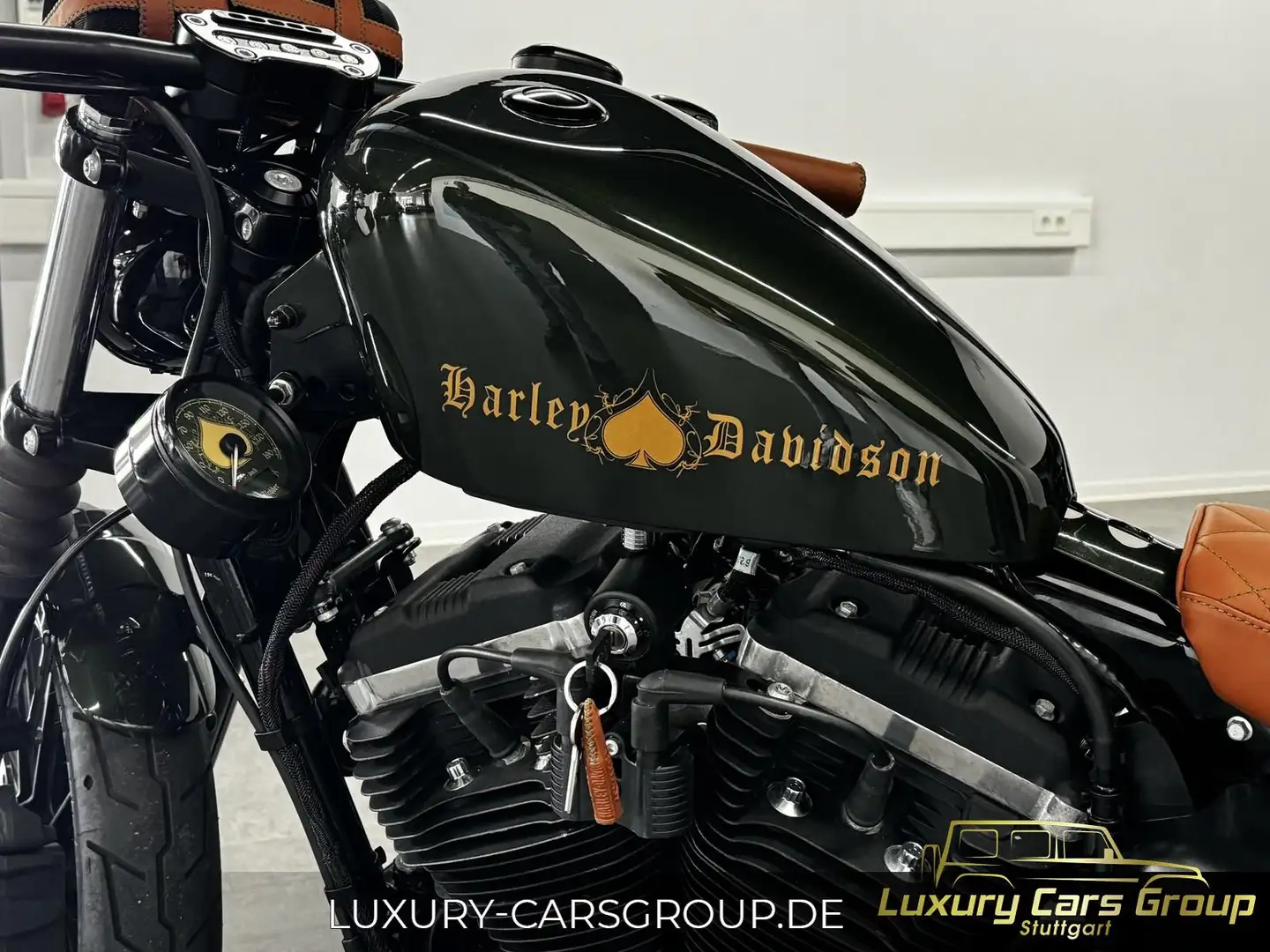 Harley-Davidson Sportster Custom Bobber Sonderlack-Leder-Rick`s Verde - 2