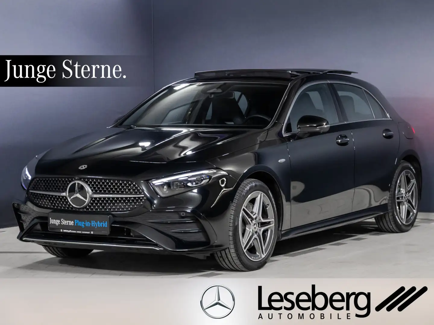 Mercedes-Benz A 250 A 250 e AMG Prem. Multibeam/Distro/Pano/360°/HUD Schwarz - 1