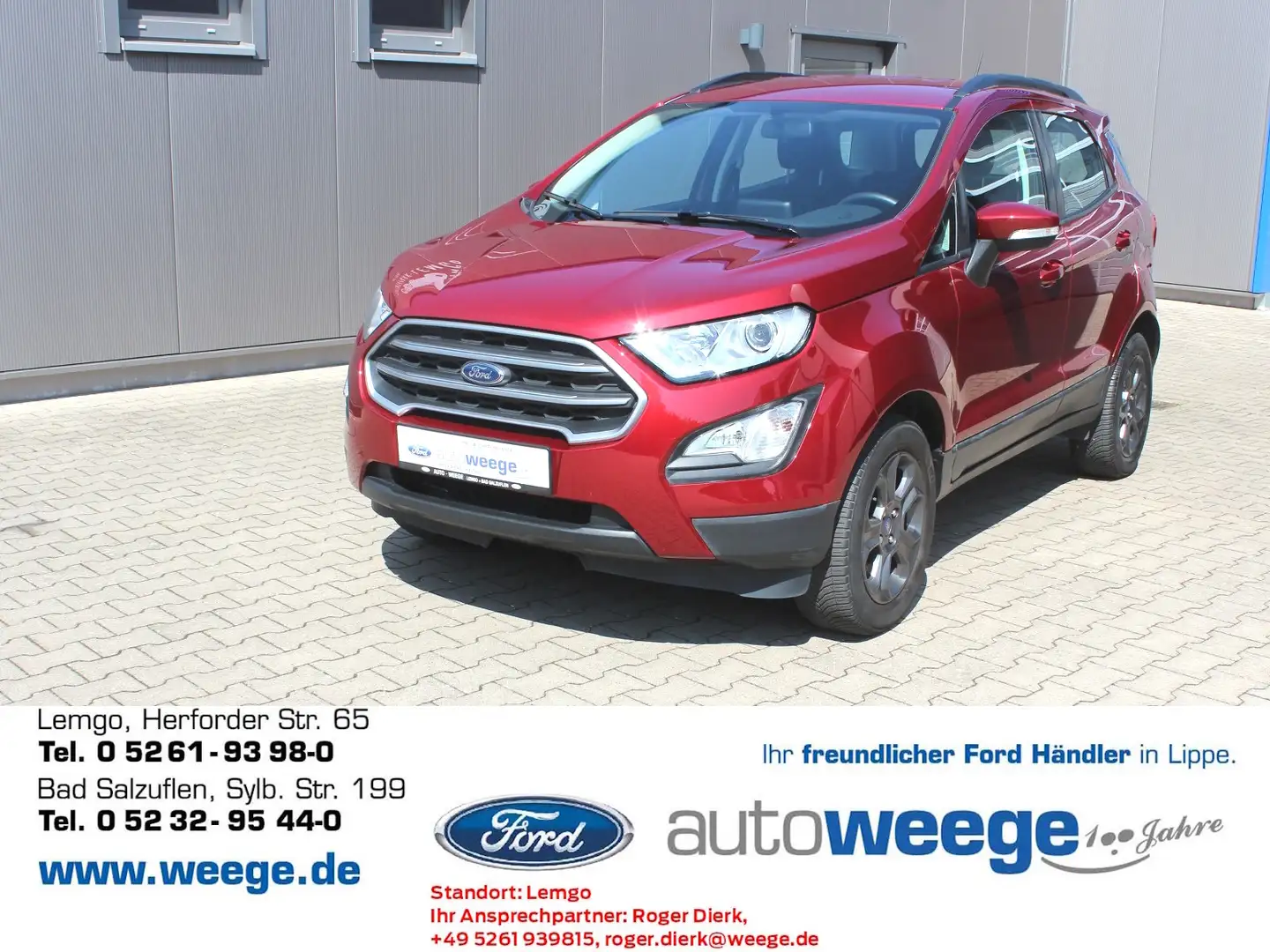 Ford EcoSport Cool & Connect 1,0 EcoBoost Start/Stopp Piros - 1