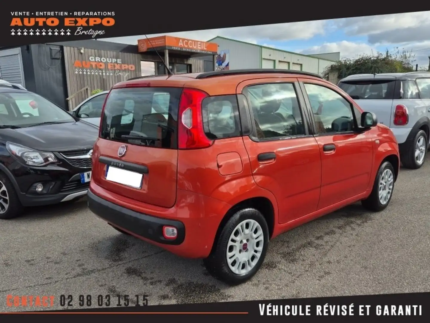 Fiat Panda 1.2 8V 69CH YOUNG Rouge - 2