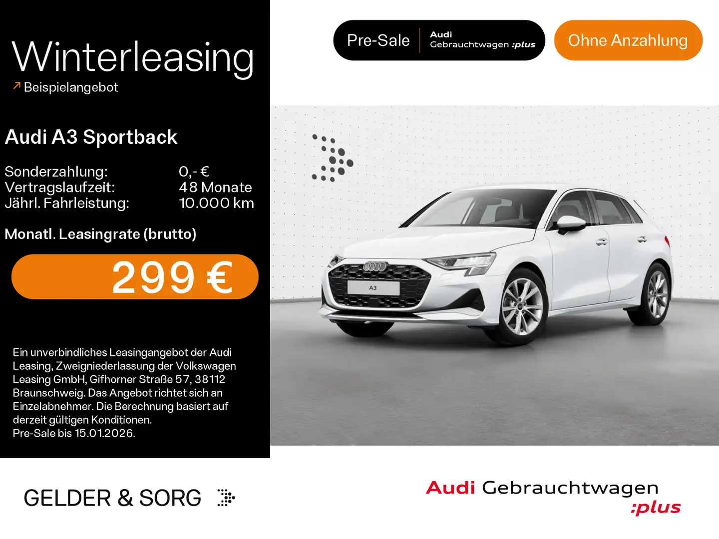 Audi A3 35 TDI LED*Navi*Sound*RFK*Virtual Weiß - 1
