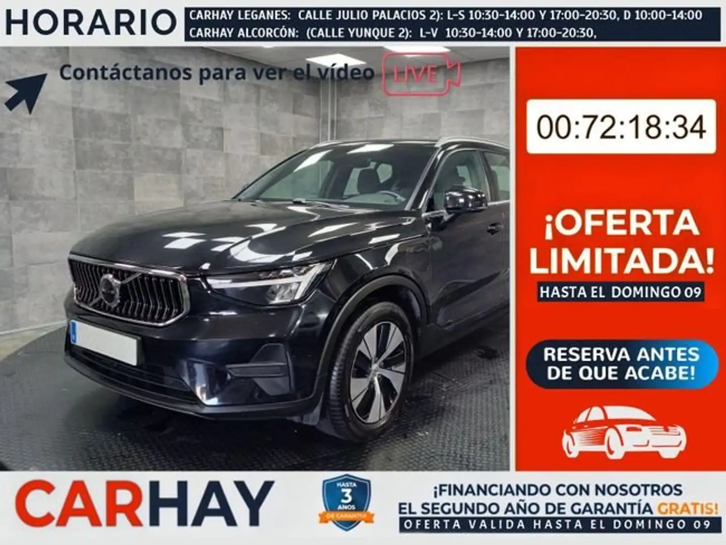 Volvo XC40 1.5 T4 Recharge PHEV Core Auto 210 CV Negro - 1