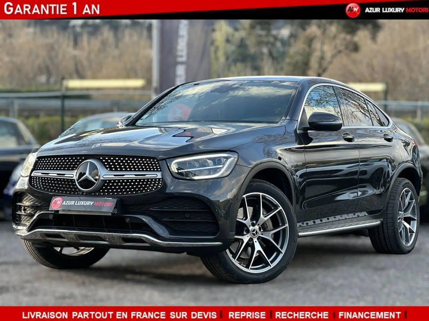 Mercedes-Benz GLC 300 Coupe 300 e 211%2B122ch AMG Line Grijs - 1