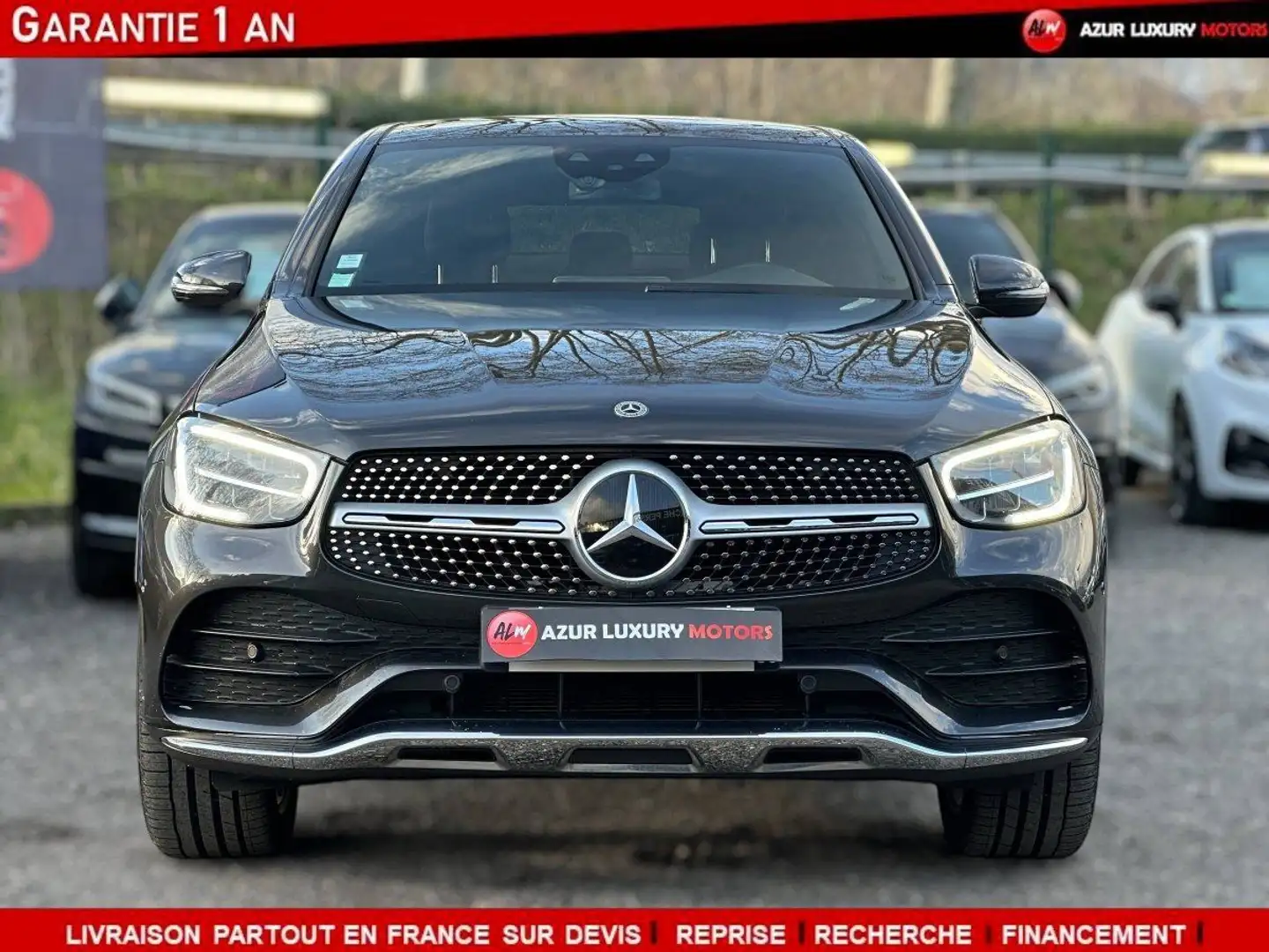 Mercedes-Benz GLC 300 Coupe 300 e 211%2B122ch AMG Line Grijs - 2