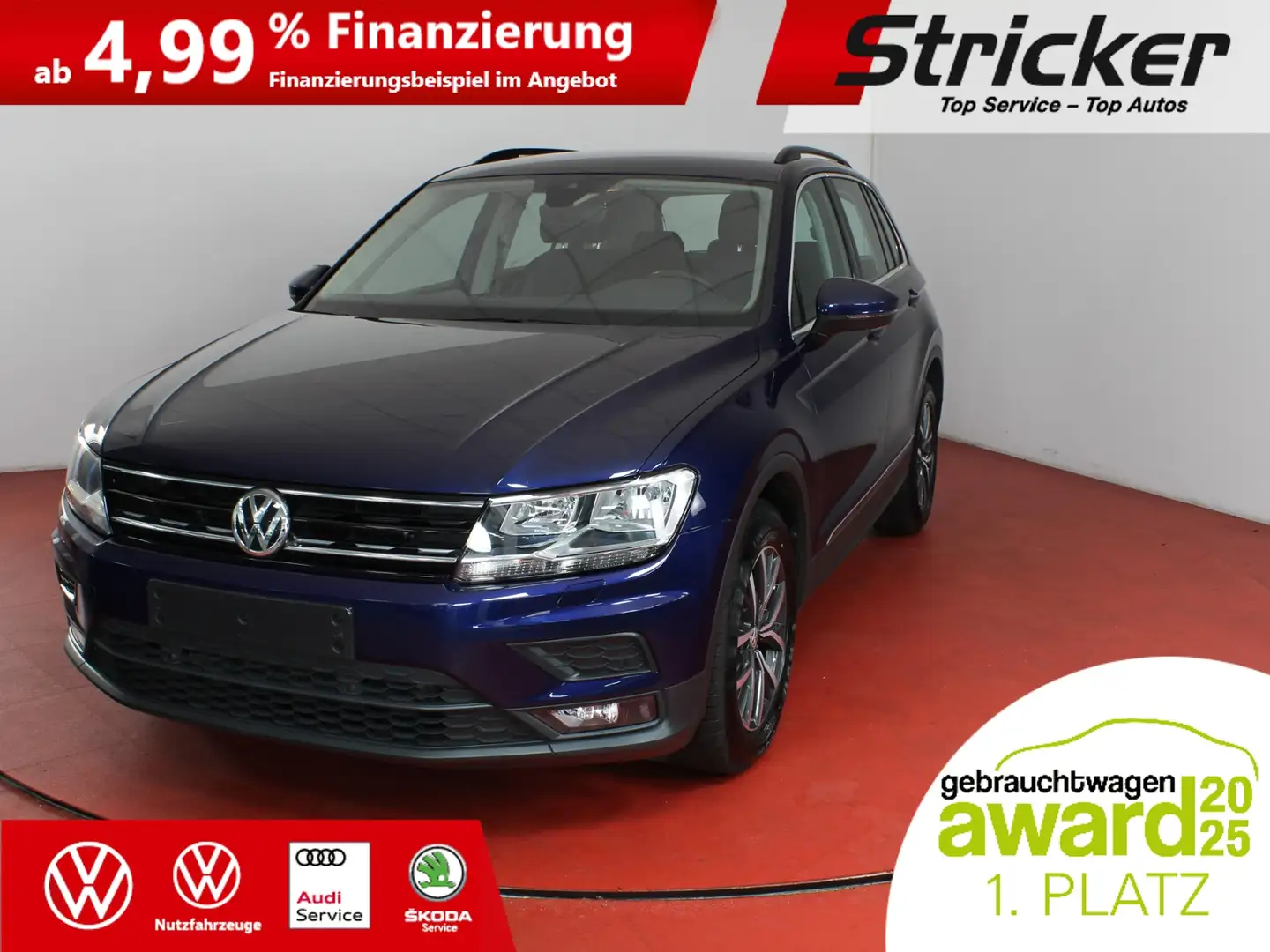 Volkswagen Tiguan Comfortline 2.0 TDI DSG 255,-ohne Anzahlung AHK E Blau - 1