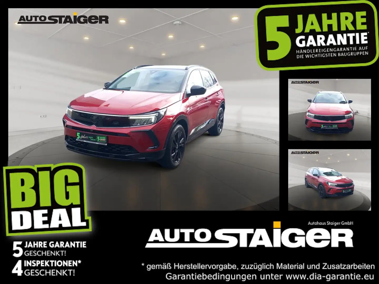 Opel Grandland Turbo GS Line Navi, SHZ, PDC, LED, Rot - 1