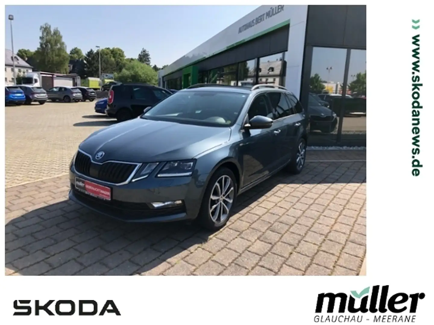 Skoda Octavia Com. SOLEIL 1.5 TSI LED Carplay AHK SHZ Grau - 1