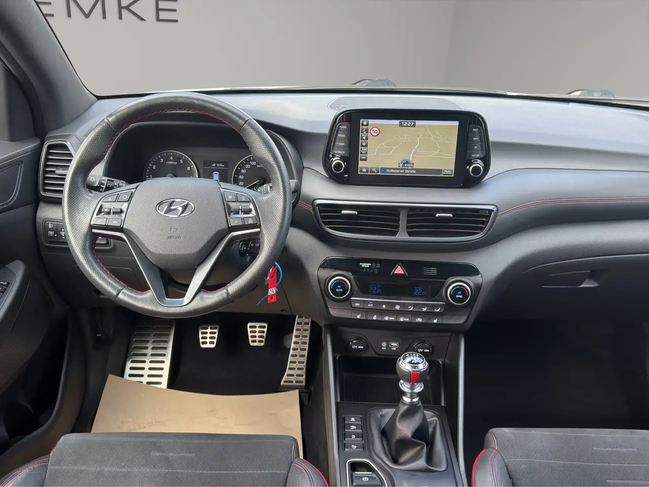 Hyundai TUCSON 1.6 T-GDI N LINE + STANDHEIZUNG + NAVI + AHK WENIG KILOMETER, миниатюра 14