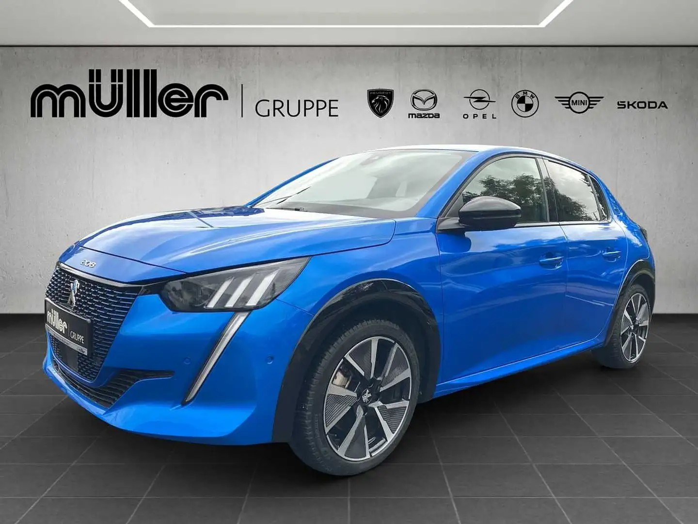 Peugeot 208 Elektro 136 GT Blau - 1