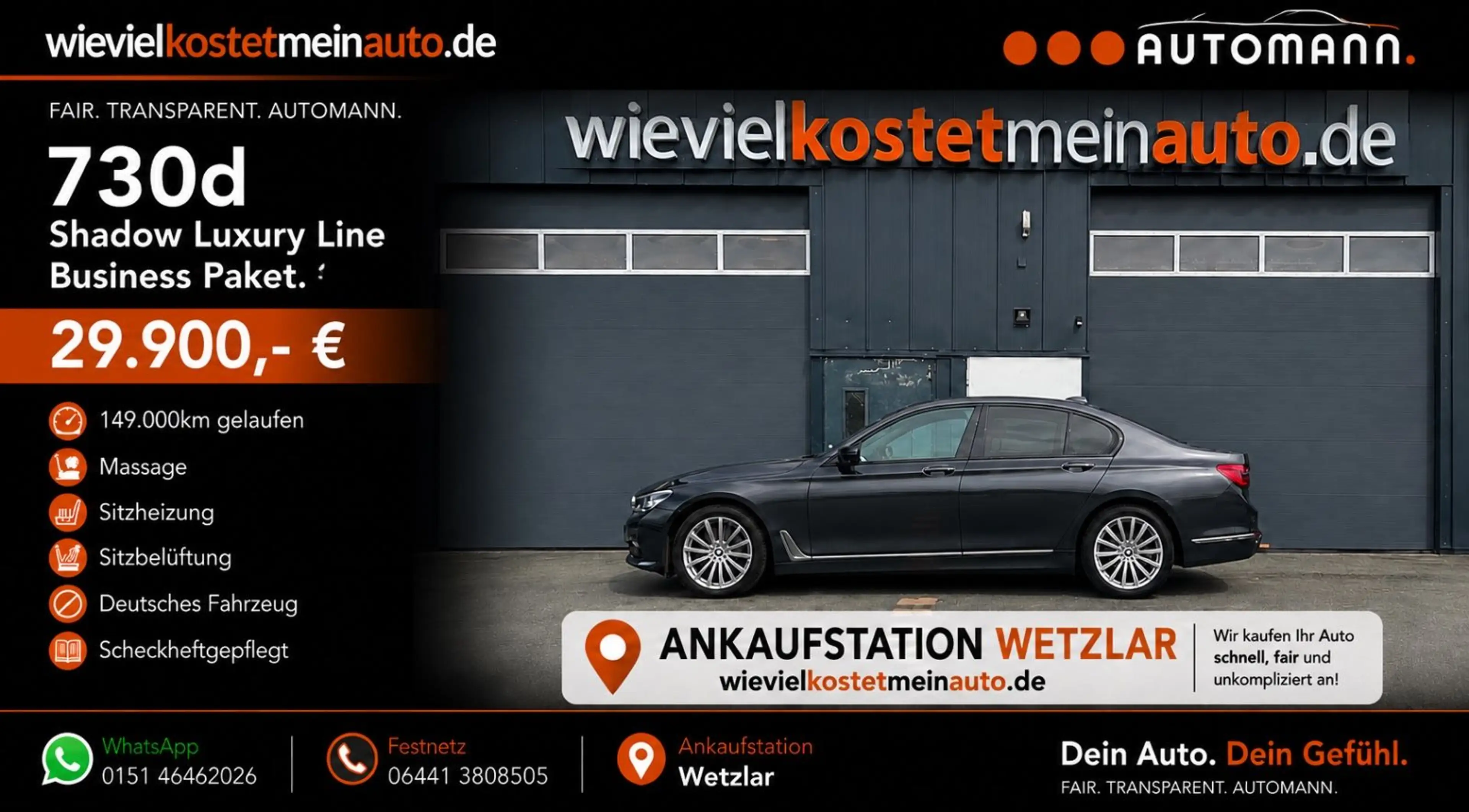 BMW 730 d Luxury Line Shadow*SoftClose*Massage*Busin