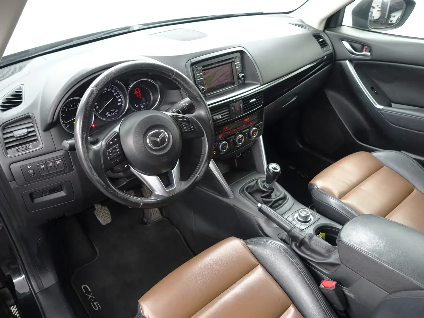 Mazda CX-5 2.0 165Pk GT-line- Bi Colour Leder Interieur, Park Zwart - 2