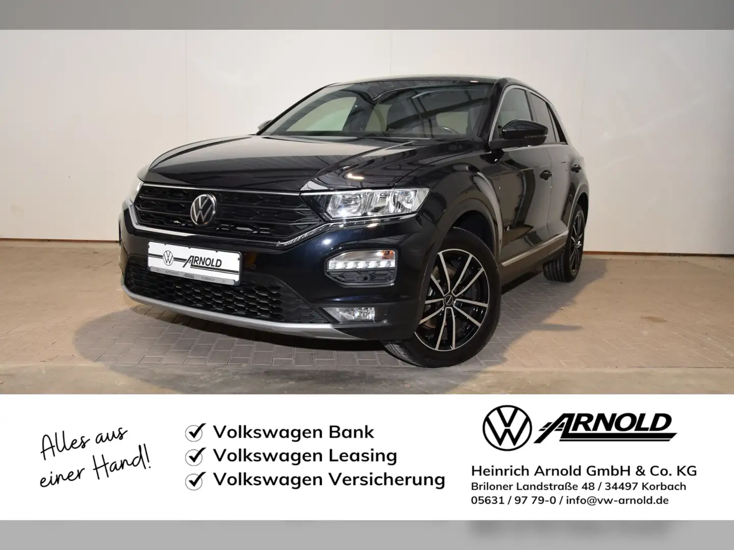 Volkswagen T-Roc TSI Sport AHK - Navi Schwarz - 1