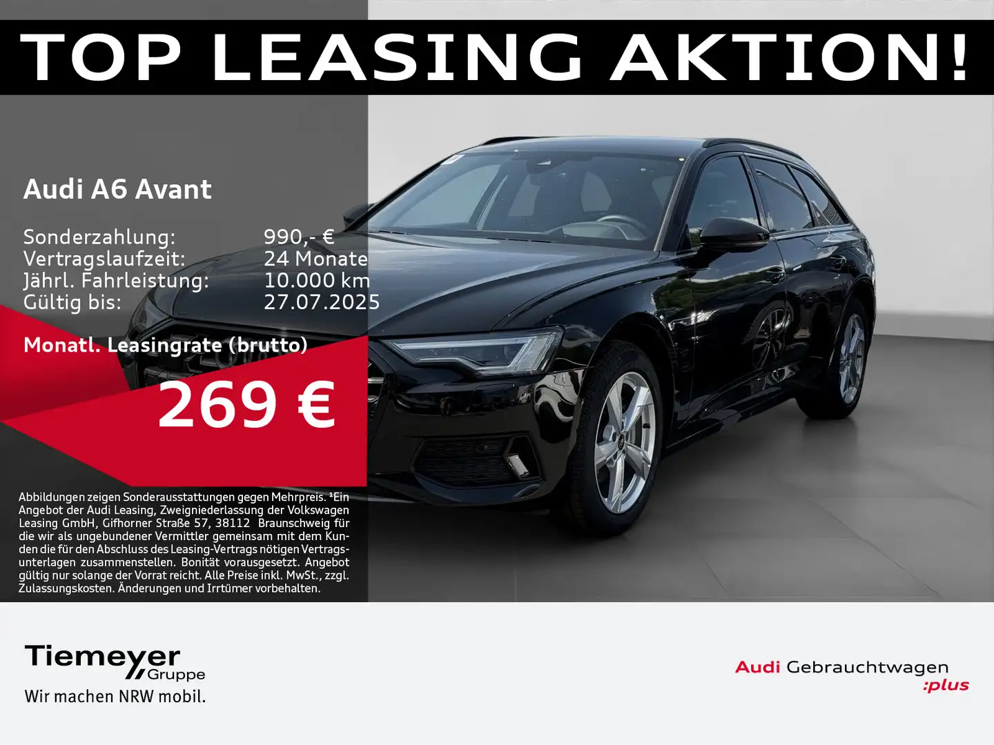 Audi A6 40 TDI ADVANCED HuD LEDER MATRIX ASSIST Schwarz - 1