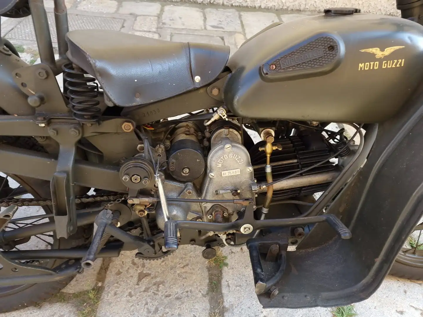 Moto Guzzi Superalce 500 d'epoca Verde - 1
