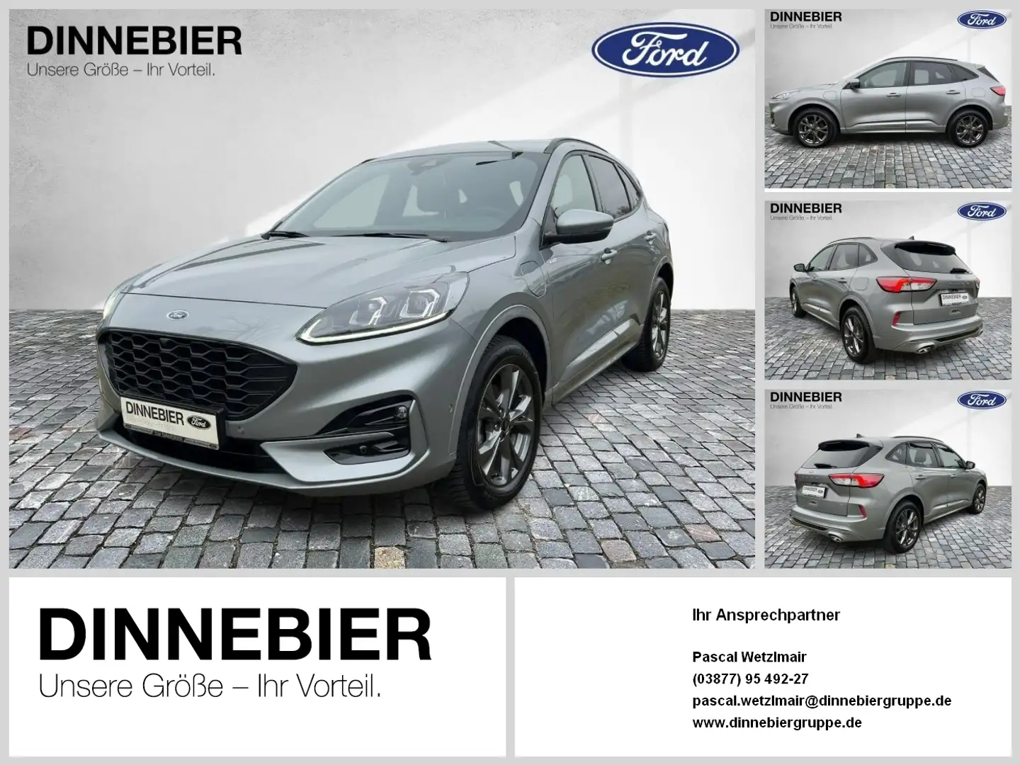 Ford Kuga ST-LINE X 2.5 PHEV+Kamera+Sound+KlimaAuto Silber - 1