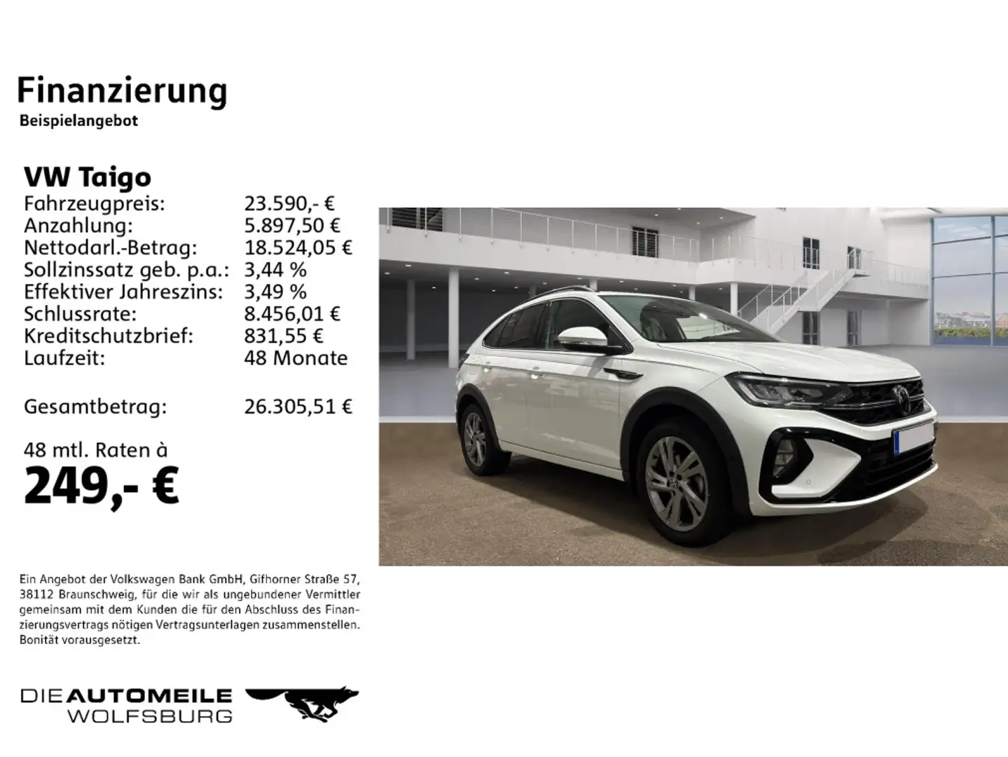 Volkswagen Taigo 1.5TSI DSG R-LINE IQ/KLIMA/LED/ACC/SITZHZ Weiß - 2