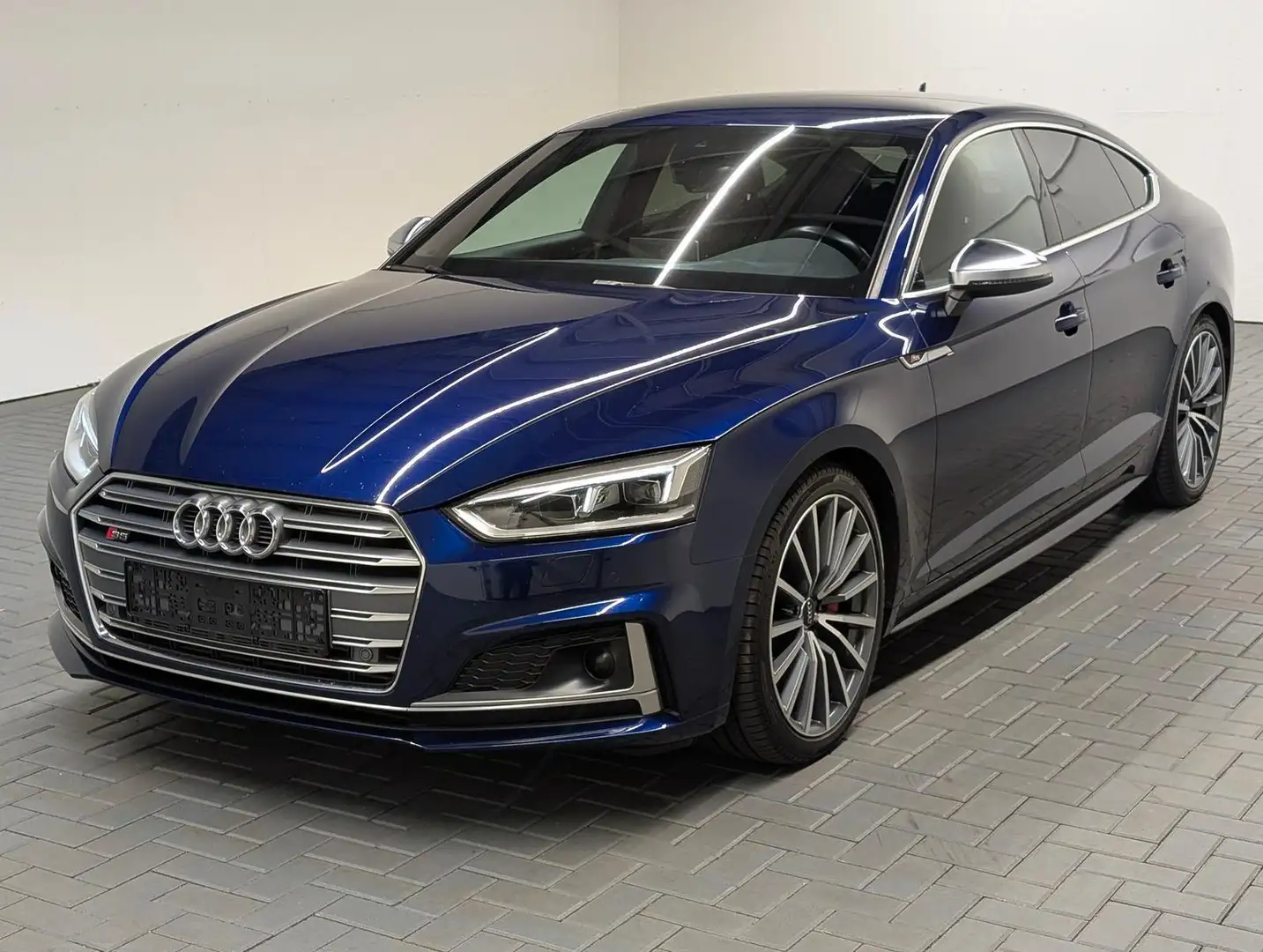 Audi S5 SB quattro Stndhzg/AHK/LED/Navi/SHZ/ACC/19-LM Bleu - 1