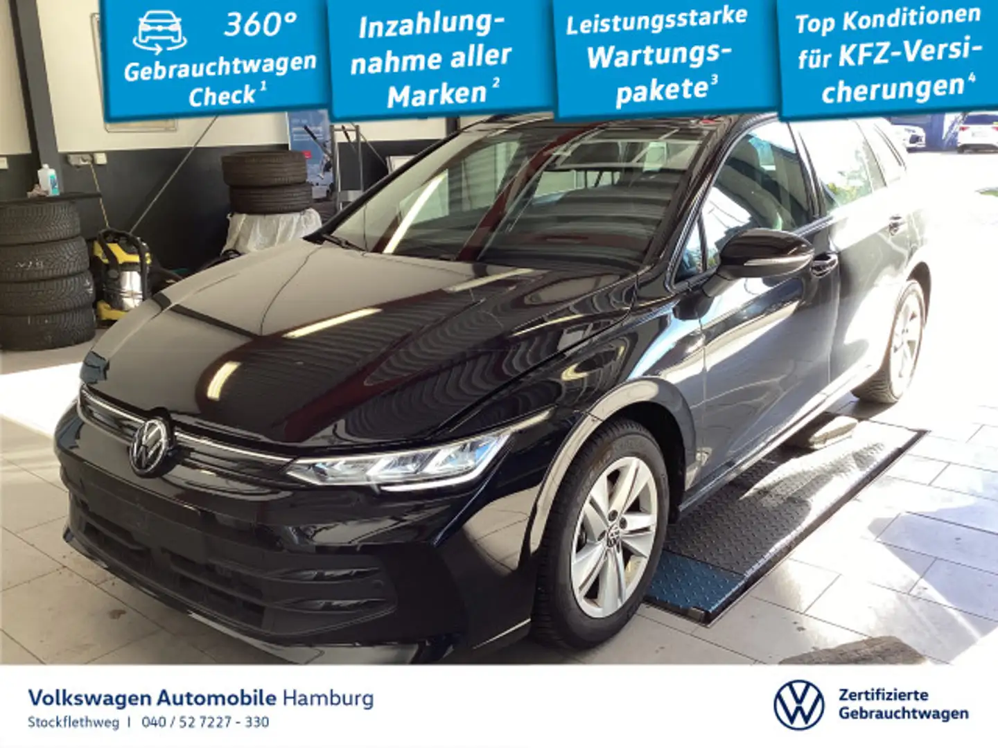 Volkswagen Golf Variant Golf VIII Variant 1.5 TSI Life HeadUp Navi ACC Schwarz - 1