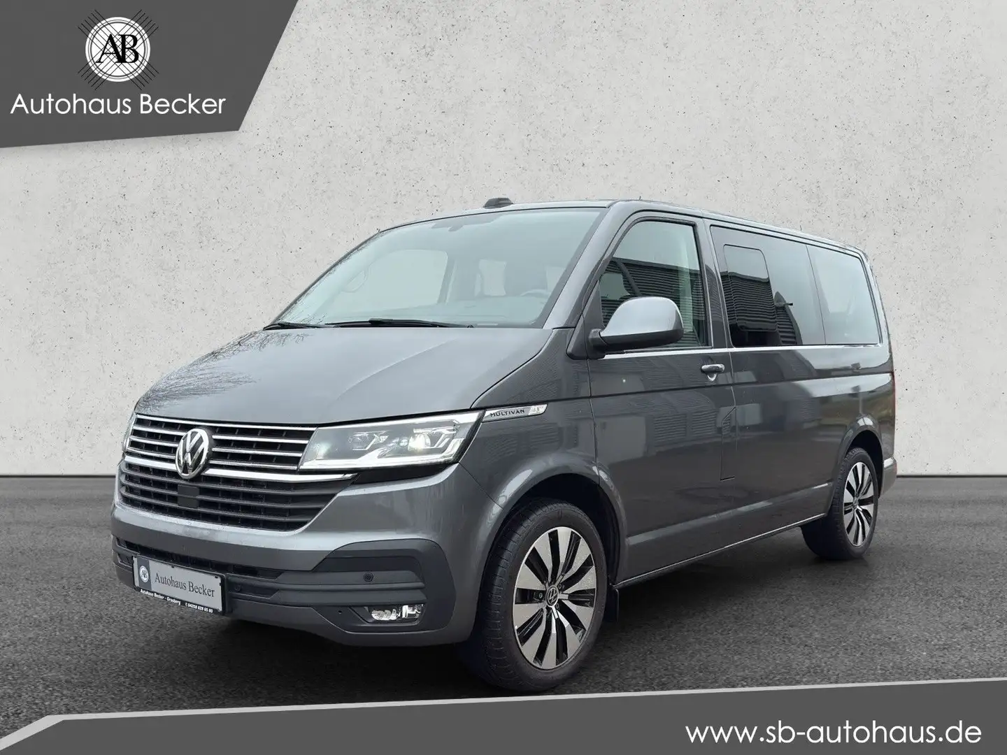 Volkswagen T6 Multivan T6.1 Multivan Comfortl.+DSG+LED+STANDH.+AHK+7SIT Grau - 1