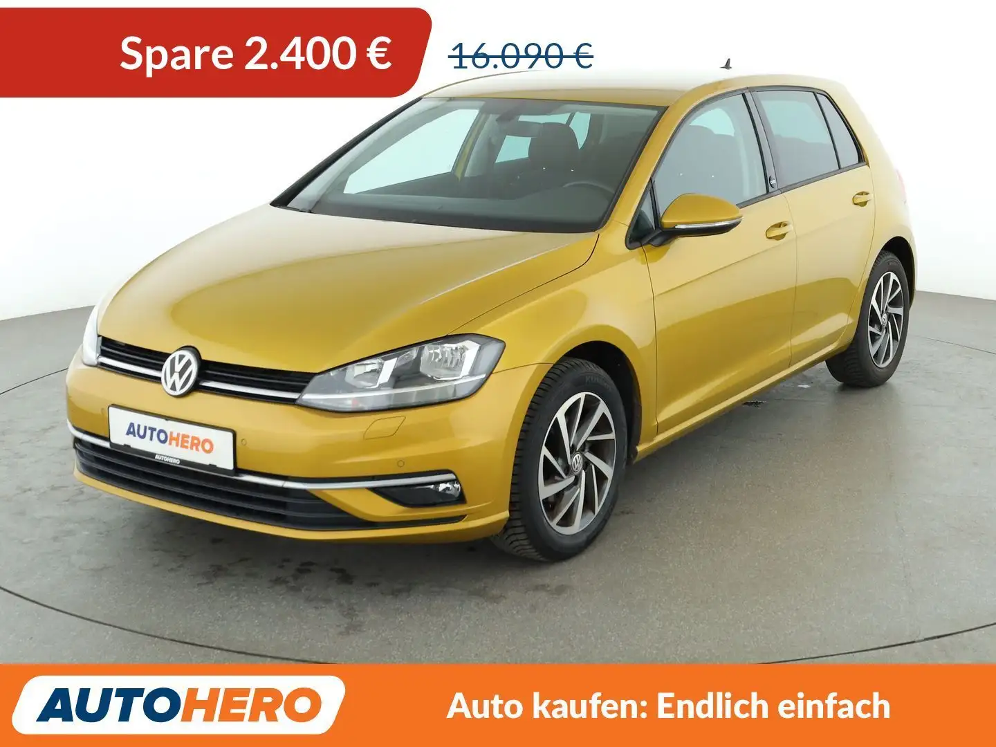 Volkswagen Golf 1.0 TSI Sound *NAVI*ACC*PDC*SHZ* Žlutá - 1