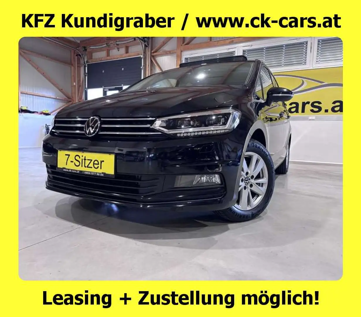 Volkswagen Touran 2,0 DSG SKY 7-SITZER LED DIGITAL TACHO KAMERA ANHÄNGEKUPPLUNG RÜCKFAHRKAMERA E-HECKKLAPPE BEIFAHRERSITZ UMKLAPPBAR Schwarz - 1