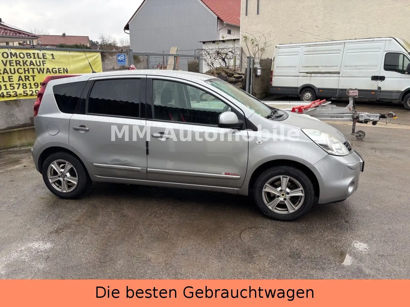 Nissan Note I-Way-AUTOMATIK-TÜV NEU-EURO5-NAVI-KLIMA Argent - 2