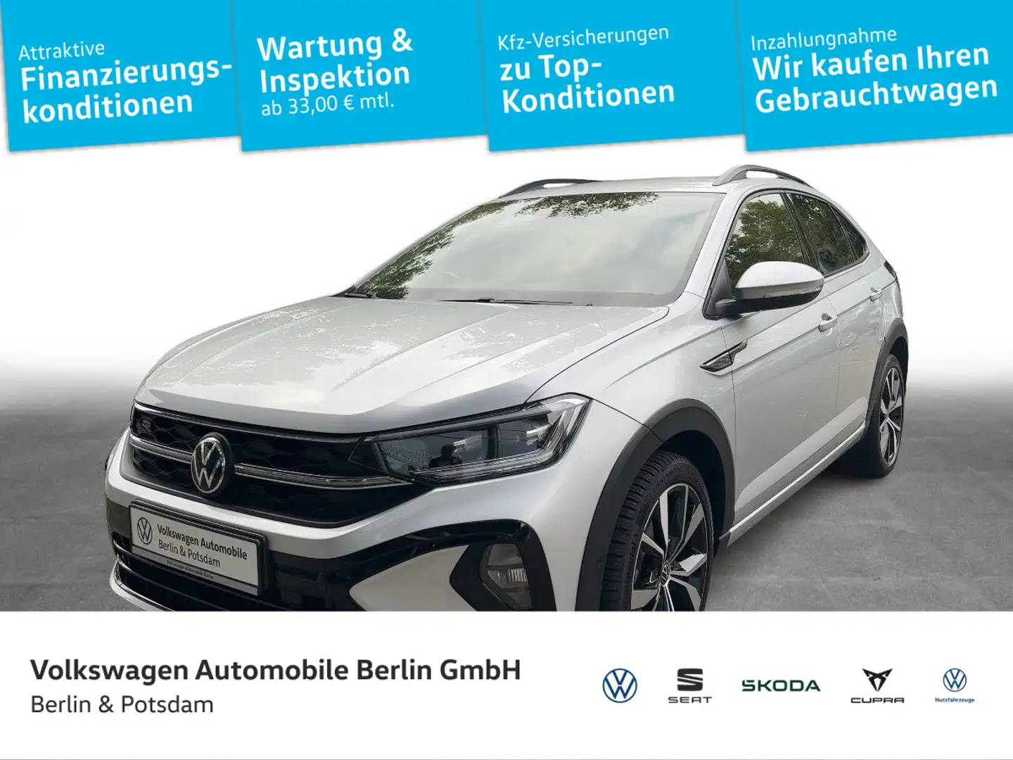 Volkswagen Taigo 1.5 TSI R-Line DSG LED AHK Connect Silber - 1