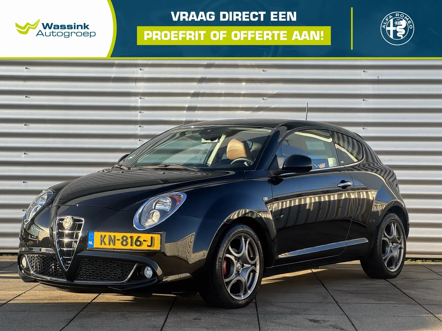 Alfa Romeo MiTo 0.9 Turbo TwinAir ECO 105 PK Navigatie | Bruin Led Noir - 1
