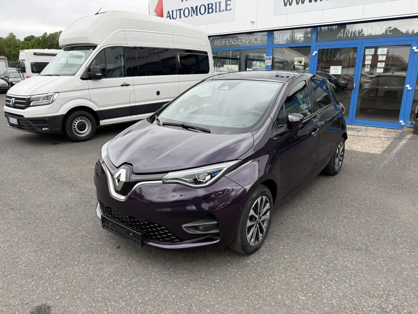 Renault ZOE Intens R135 51KWH KAUFBATTERIE NAVI KLIMA UVM. Violett - 1