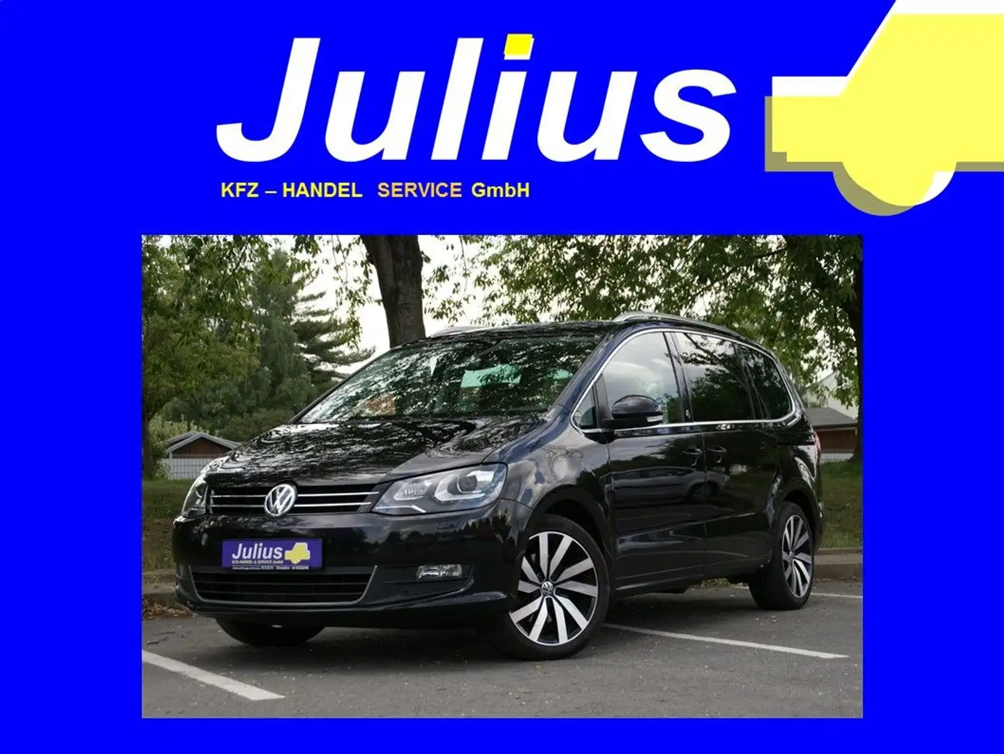 Volkswagen Sharan Sound 2.0 TDI AHK SHZ 7 SITZE 1.HD Noir - 1