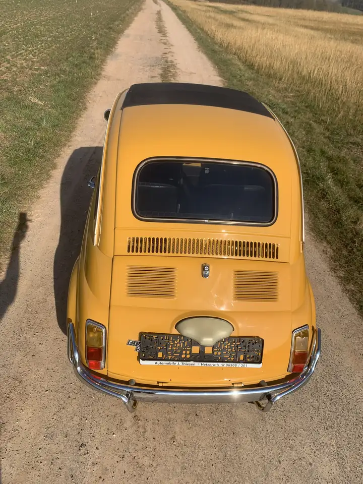 Fiat 500 L mit Faltdach original Fahrzeug Oldtimer, foto 5