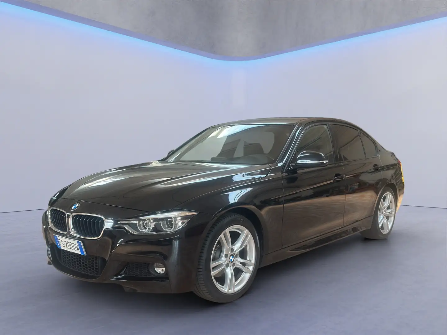 BMW 320 320d Msport auto Schwarz - 2