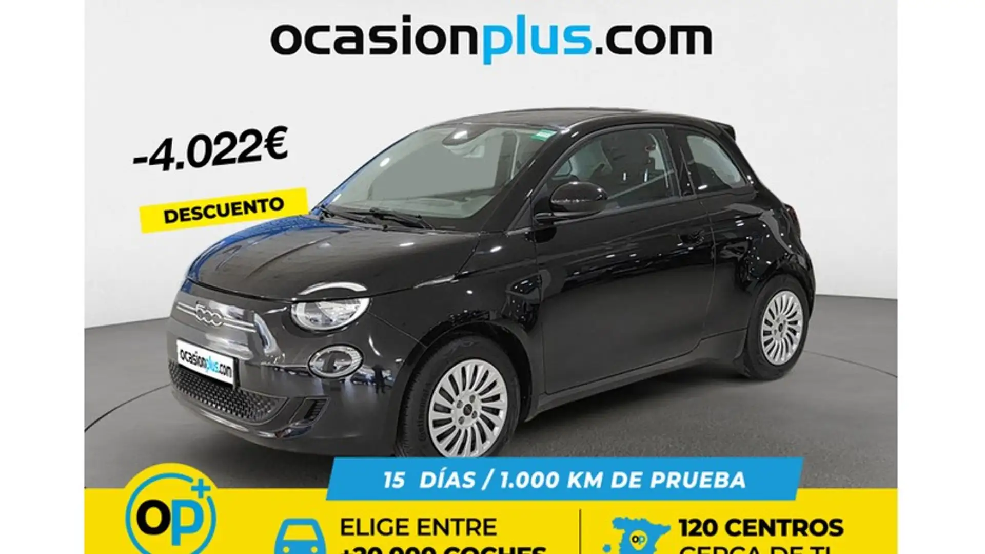 Fiat 500e Action 70KW Noir - 1