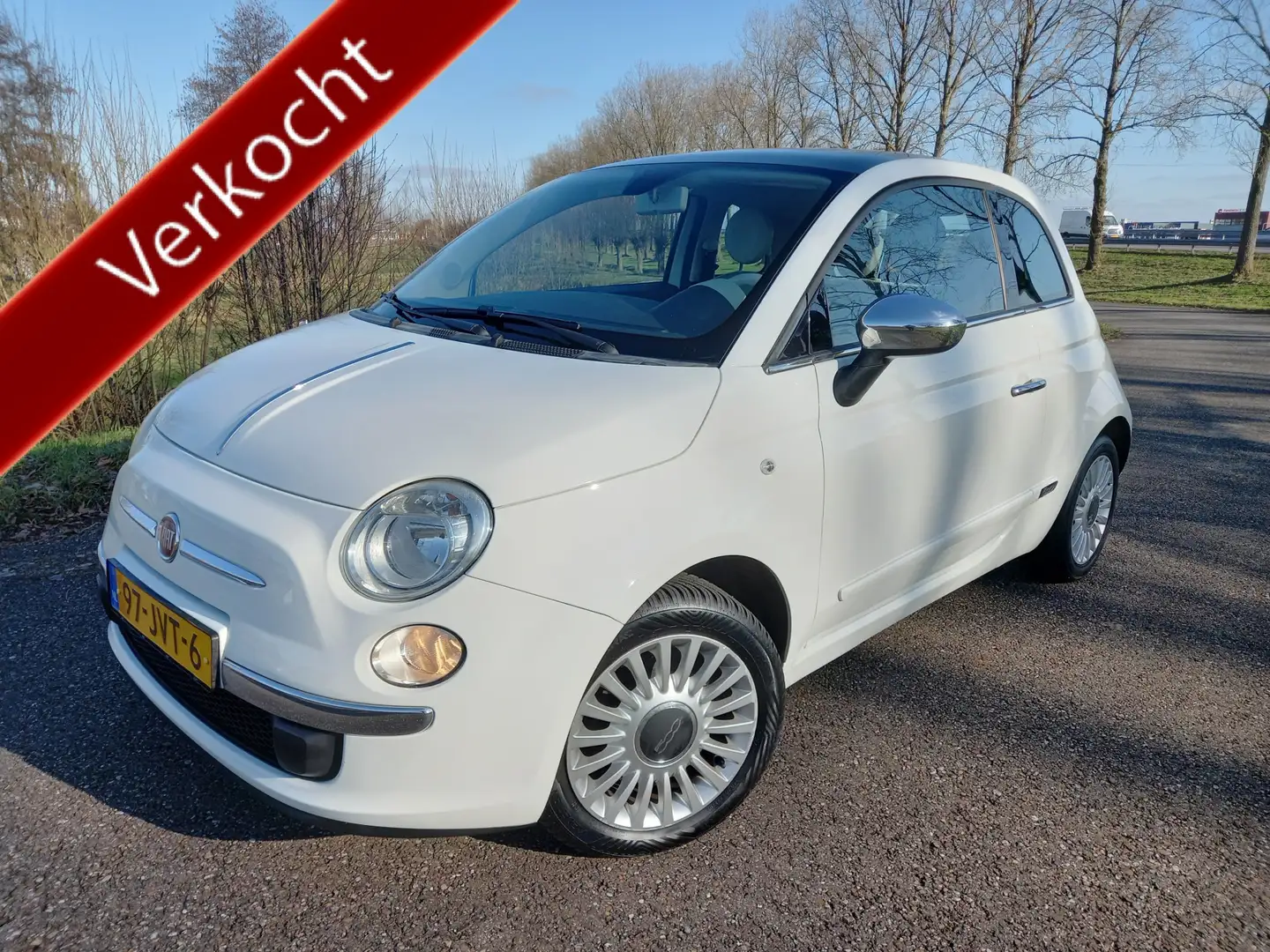 Fiat 500 1.2 Lounge Weiß - 1